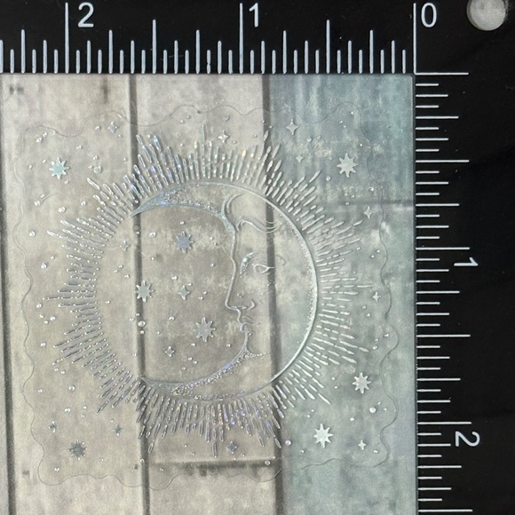 🌀10/$10🌀 Silver Translucent Holographic Waterproof Vinyl Sticker Decal - Picture 1 of 1